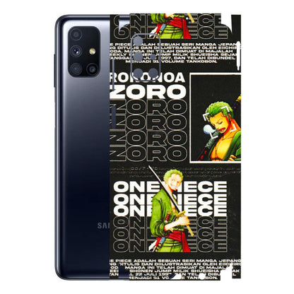 Samsung M/F/Note/Flip and C Phone Skins (All Models) - One Piece Zoro - 3D Embossed Finish (L-250) Samsung Galaxy M51