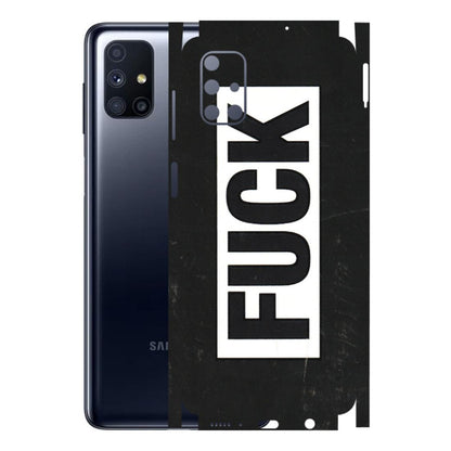 Samsung M/F/Note/Flip and C Phone Skins (All Models) - The F Word - 3D Embossed Finish (L-255) Samsung Galaxy M51