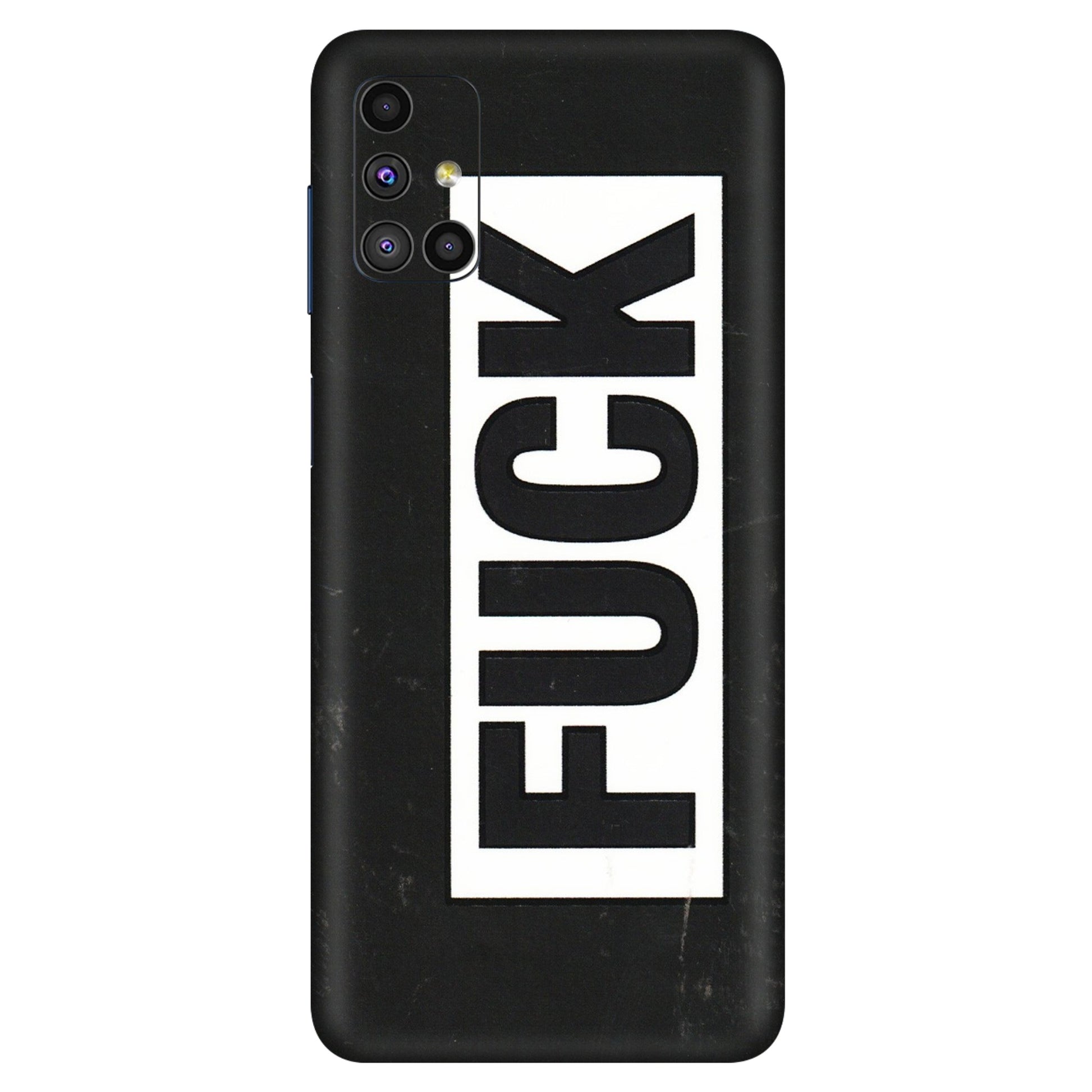Samsung M/F/Note/Flip and C Phone Skins (All Models) - The F Word - 3D Embossed Finish (L-255) Samsung Galaxy M51