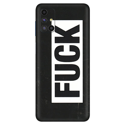 Samsung M/F/Note/Flip and C Phone Skins (All Models) - The F Word - 3D Embossed Finish (L-255) Samsung Galaxy M51