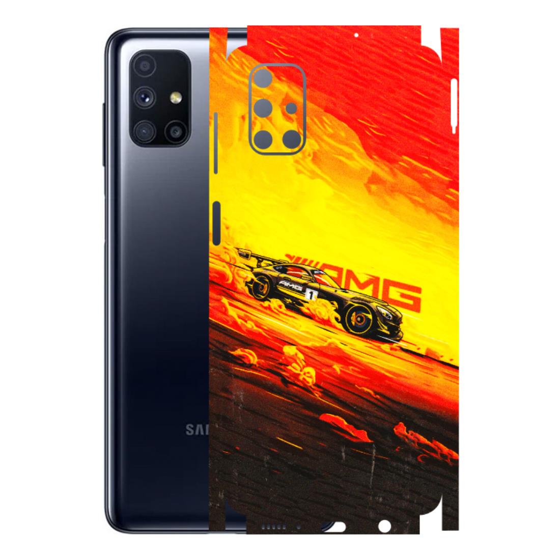 Samsung M/F/Note/Flip and C Phone Skins (All Models) - AMG Car Speed Cover - 3D Embossed Finish (L-256) Samsung Galaxy M51
