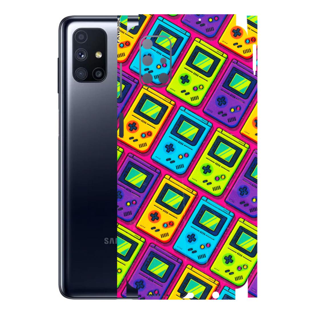 Samsung M/F/Note/Flip and C Phone Skins (All Models) - Gameboy Colourful - 3D Embossed Finish (L-266) Samsung Galaxy M51