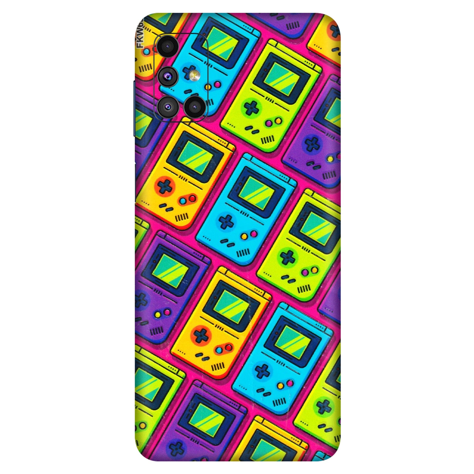 Samsung M/F/Note/Flip and C Phone Skins (All Models) - Gameboy Colourful - 3D Embossed Finish (L-266) Samsung Galaxy M51