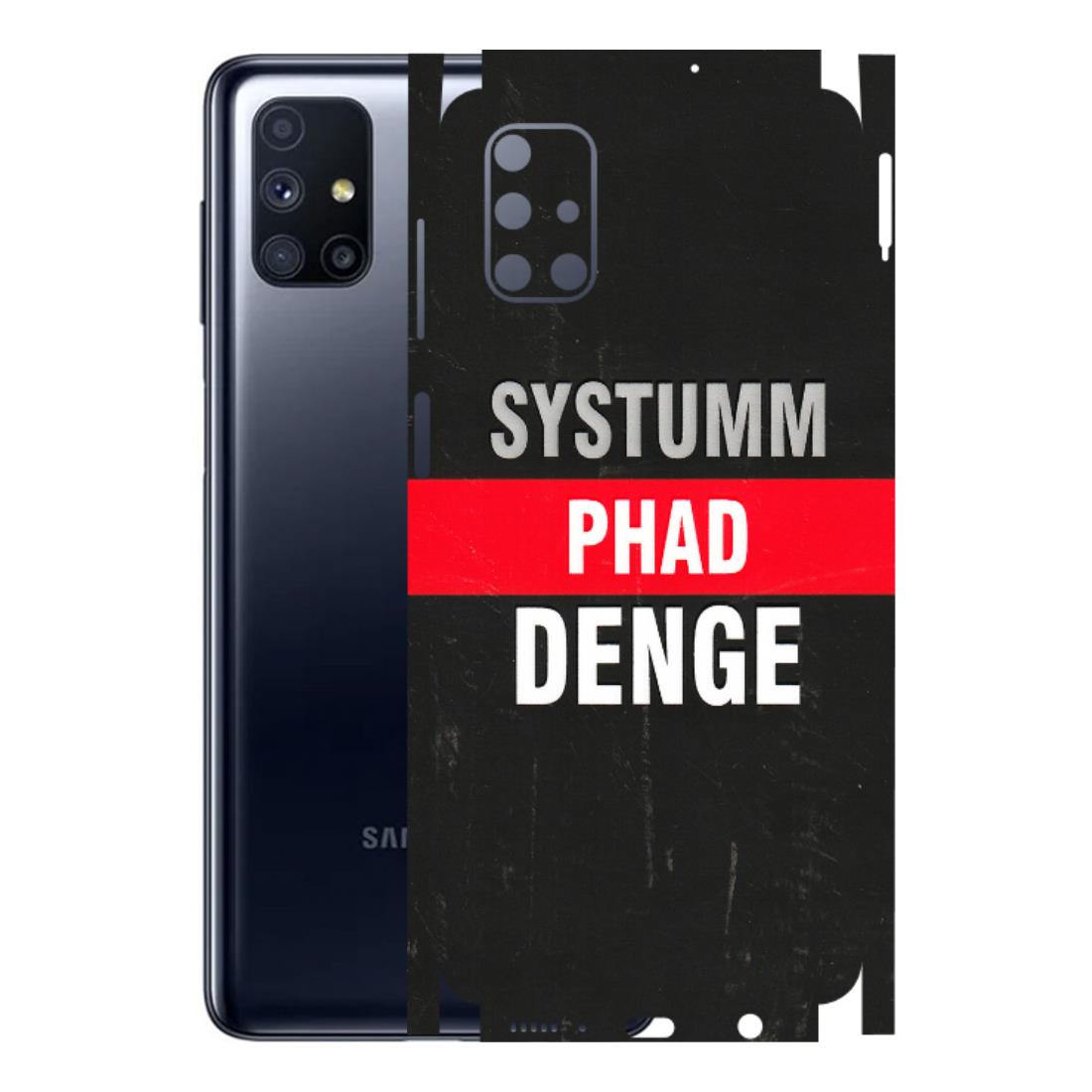 Samsung M/F/Note/Flip and C Phone Skins (All Models) - Systumm Phad Denge - 3D Embossed Finish (L-278) Samsung Galaxy M51