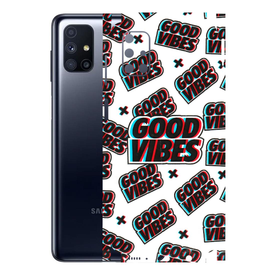 Samsung M/F/Note/Flip and C Phone Skins (All Models) - Good Vibes - 3D Embossed Finish (L-282) Samsung Galaxy M51