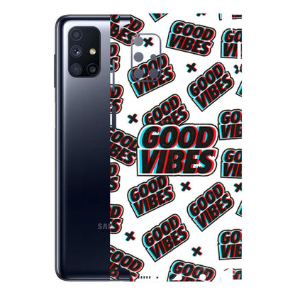 Samsung M/F/Note/Flip and C Phone Skins (All Models) - Good Vibes - 3D Embossed Finish (L-282) Samsung Galaxy M51