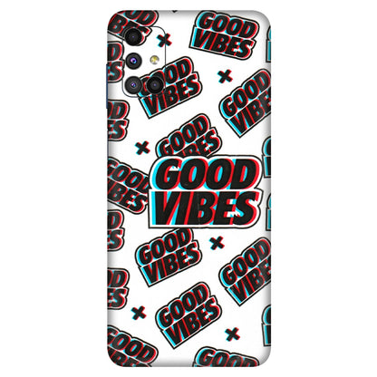 Samsung M/F/Note/Flip and C Phone Skins (All Models) - Good Vibes - 3D Embossed Finish (L-282) Samsung Galaxy M51
