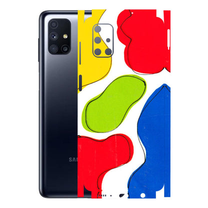 Samsung M/F/Note/Flip and C Phone Skins (All Models) - RGB Colour Paint - 3D Embossed Finish (L-284) Samsung Galaxy M51