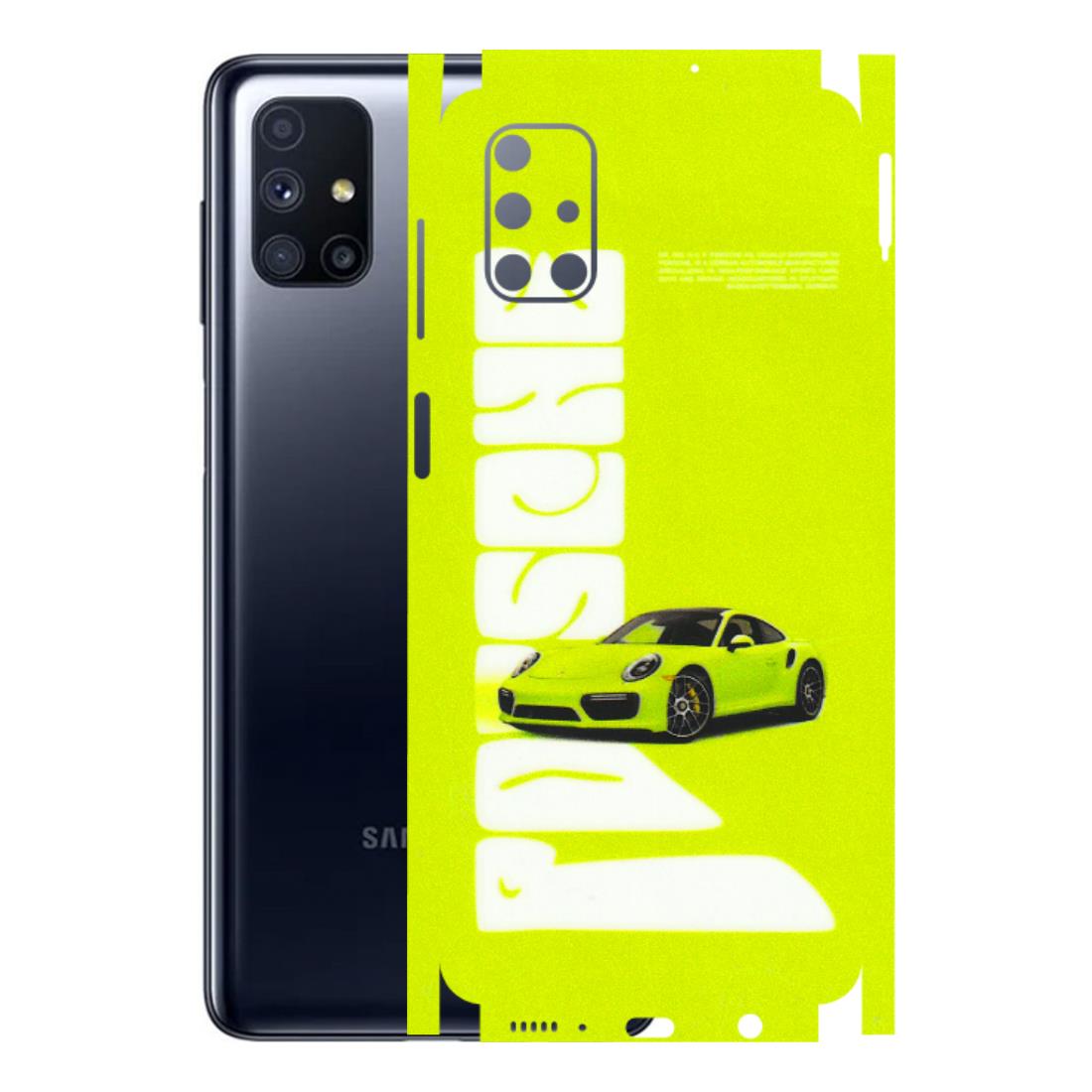 Samsung M/F/Note/Flip and C Phone Skins (All Models) - Lime Green Porche - 3D Embossed Finish (L-30) Samsung Galaxy M51