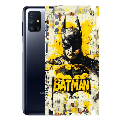 Samsung M/F/Note/Flip and C Phone Skins (All Models) - Batman Yellow BT - 3D Embossed Finish (L-304) Samsung Galaxy M51
