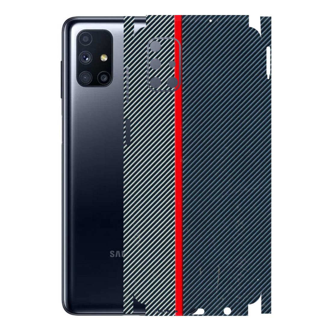 Samsung M/F/Note/Flip and C Phone Skins (All Models) - Blue Sober Lines - 3D Embossed Finish (L-305) Samsung Galaxy M51
