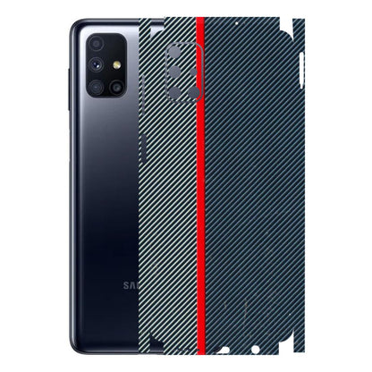 Samsung M/F/Note/Flip and C Phone Skins (All Models) - Blue Sober Lines - 3D Embossed Finish (L-305) Samsung Galaxy M51