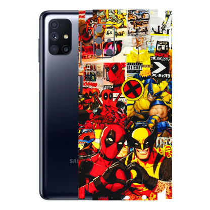 Samsung M/F/Note/Flip and C Phone Skins (All Models) - Spidy Wolverine - 3D Embossed Finish (L-310) Samsung Galaxy M51