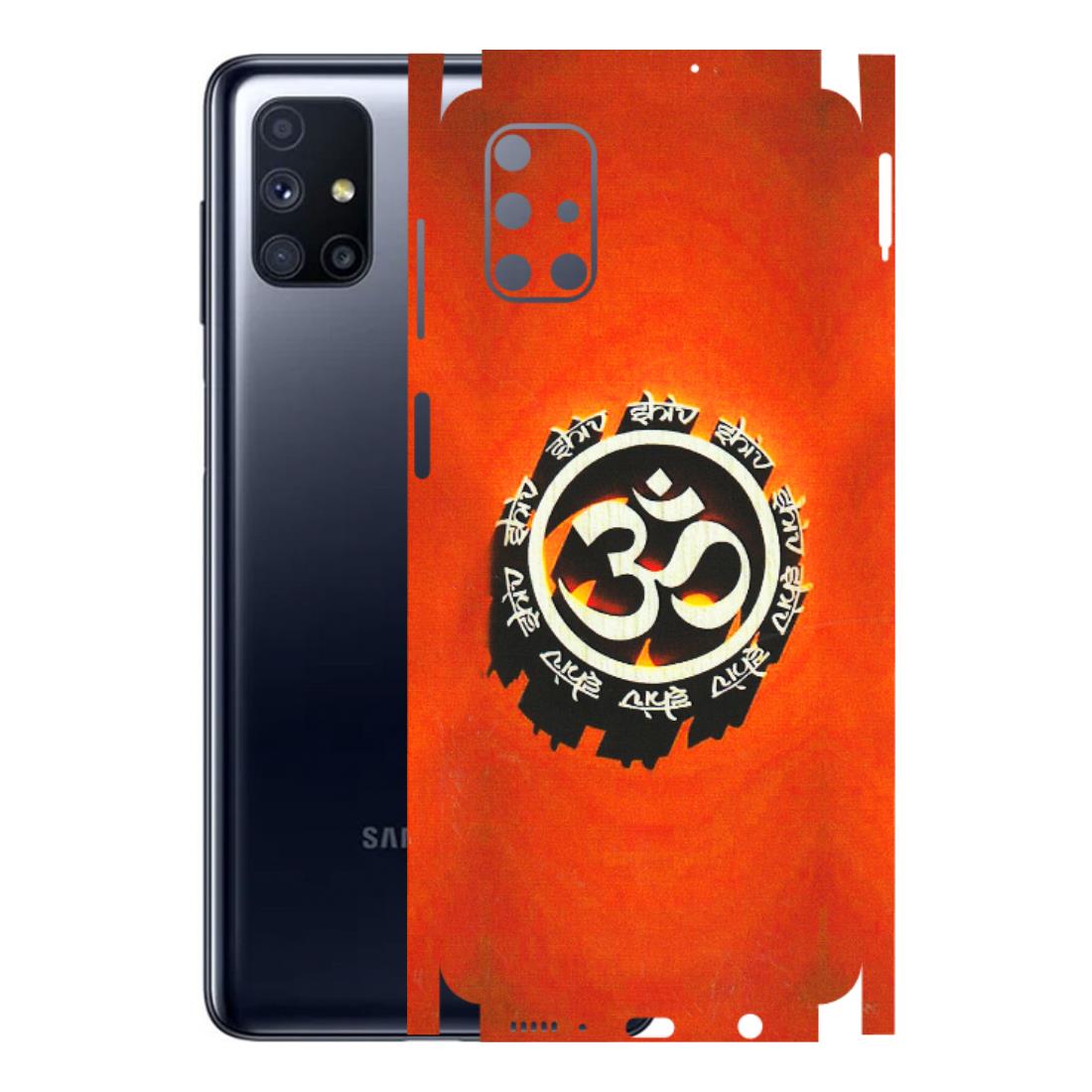 Samsung M/F/Note/Flip and C Phone Skins (All Models) - Aum Shiv Orange - 3D Embossed Finish (L-32) Samsung Galaxy M51
