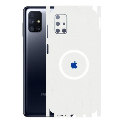 Samsung M/F/Note/Flip and C Phone Skins (All Models) - iPhone Magsafe Logo - 3D Embossed Finish (L-320) Samsung Galaxy M51