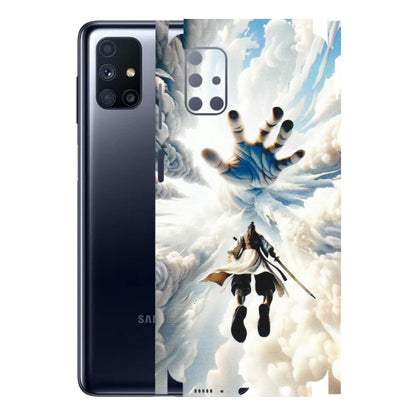 Samsung M/F/Note/Flip and C Phone Skins (All Models) - Big Hand With Monkey King - 3D Embossed Finish (L-323) Samsung Galaxy M51