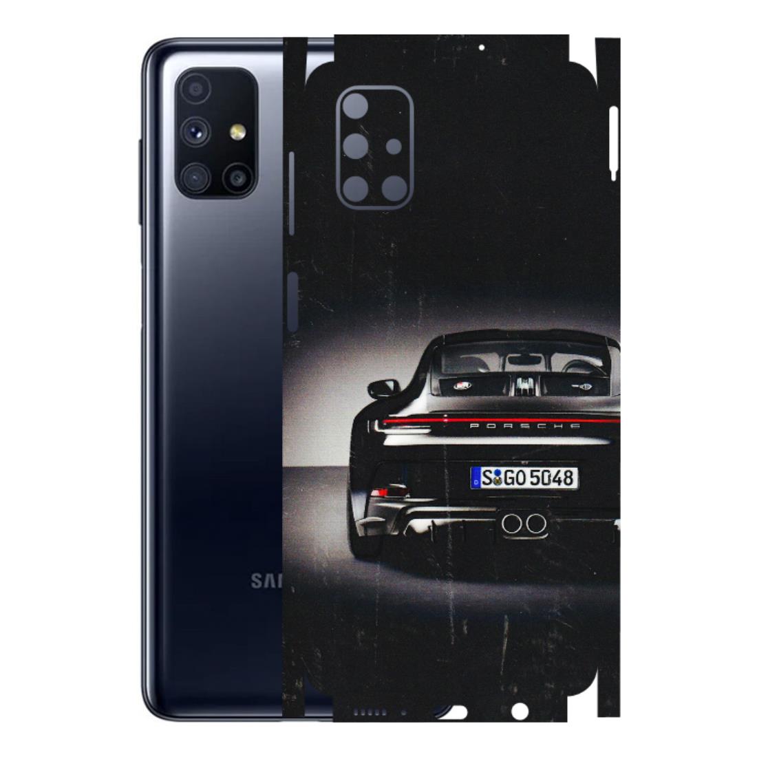 Samsung M/F/Note/Flip and C Phone Skins (All Models) - New Black Porsche GT3 - 3D Embossed Finish (L-327) Samsung Galaxy M51