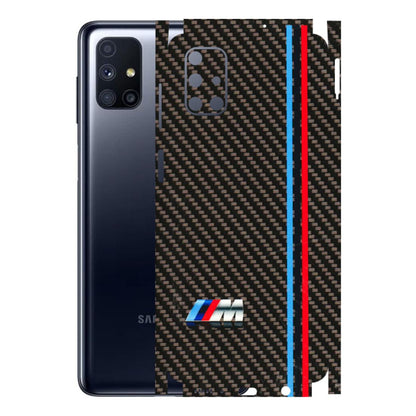 Samsung M/F/Note/Flip and C Phone Skins (All Models) - BM Carbon Fiber Feels - 3D Embossed Finish (L-38) Samsung Galaxy M51