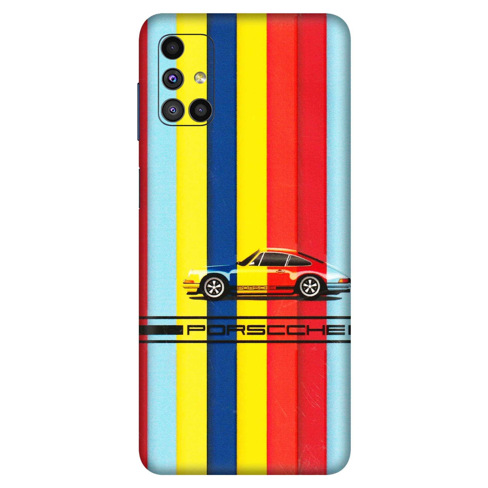 Samsung M/F/Note/Flip and C Phone Skins (All Models) - Multicolour Porche - 3D Embossed Finish (L-39) Samsung Galaxy M51