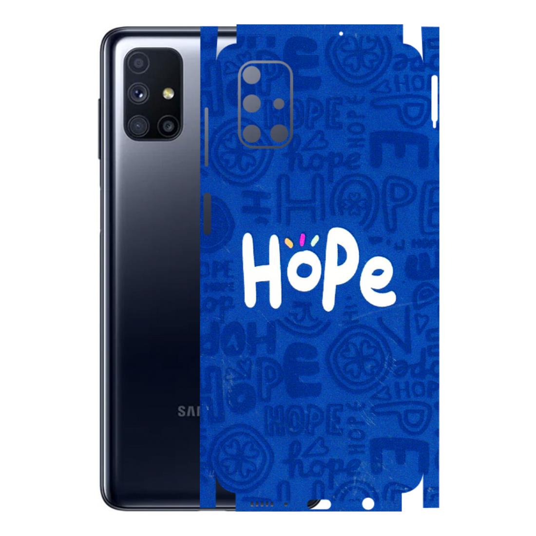 Samsung M/F/Note/Flip and C Phone Skins (All Models) - Hope Doodles Blue - 3D Embossed Finish (L-43) Samsung Galaxy M51