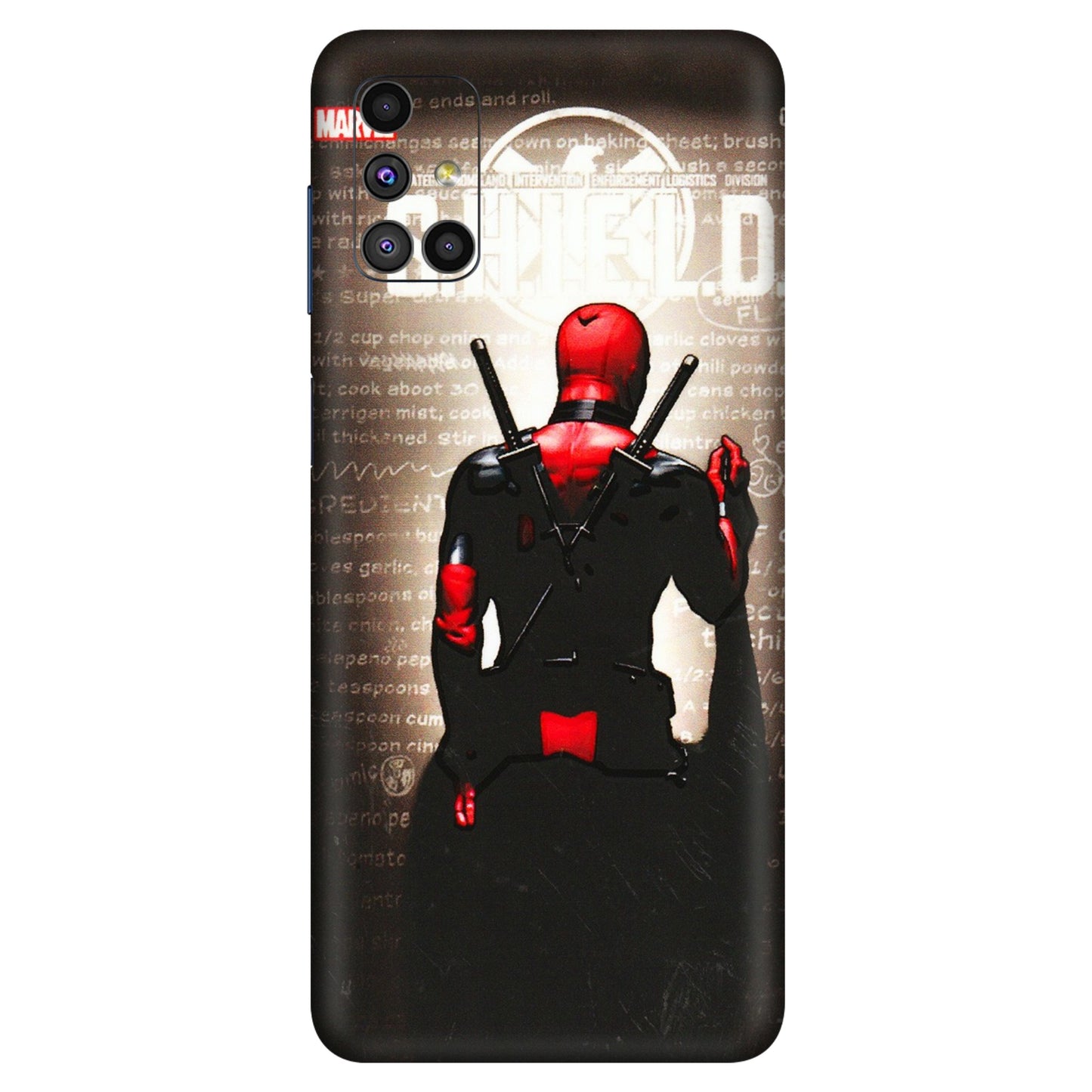 Samsung M/F/Note/Flip and C Phone Skins (All Models) - Deadpool - 3D Embossed Finish (L-56) Samsung Galaxy M51