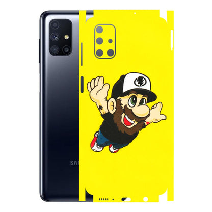 Samsung M/F/Note/Flip and C Phone Skins (All Models) - Flying Beardo - 3D Embossed Finish (L-60) Samsung Galaxy M51