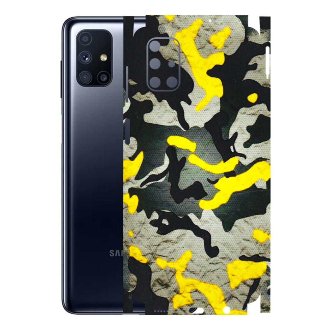 Samsung M/F/Note/Flip and C Phone Skins (All Models) - Yellow Camouflage - 3D Embossed Finish (L-61) Samsung Galaxy M51
