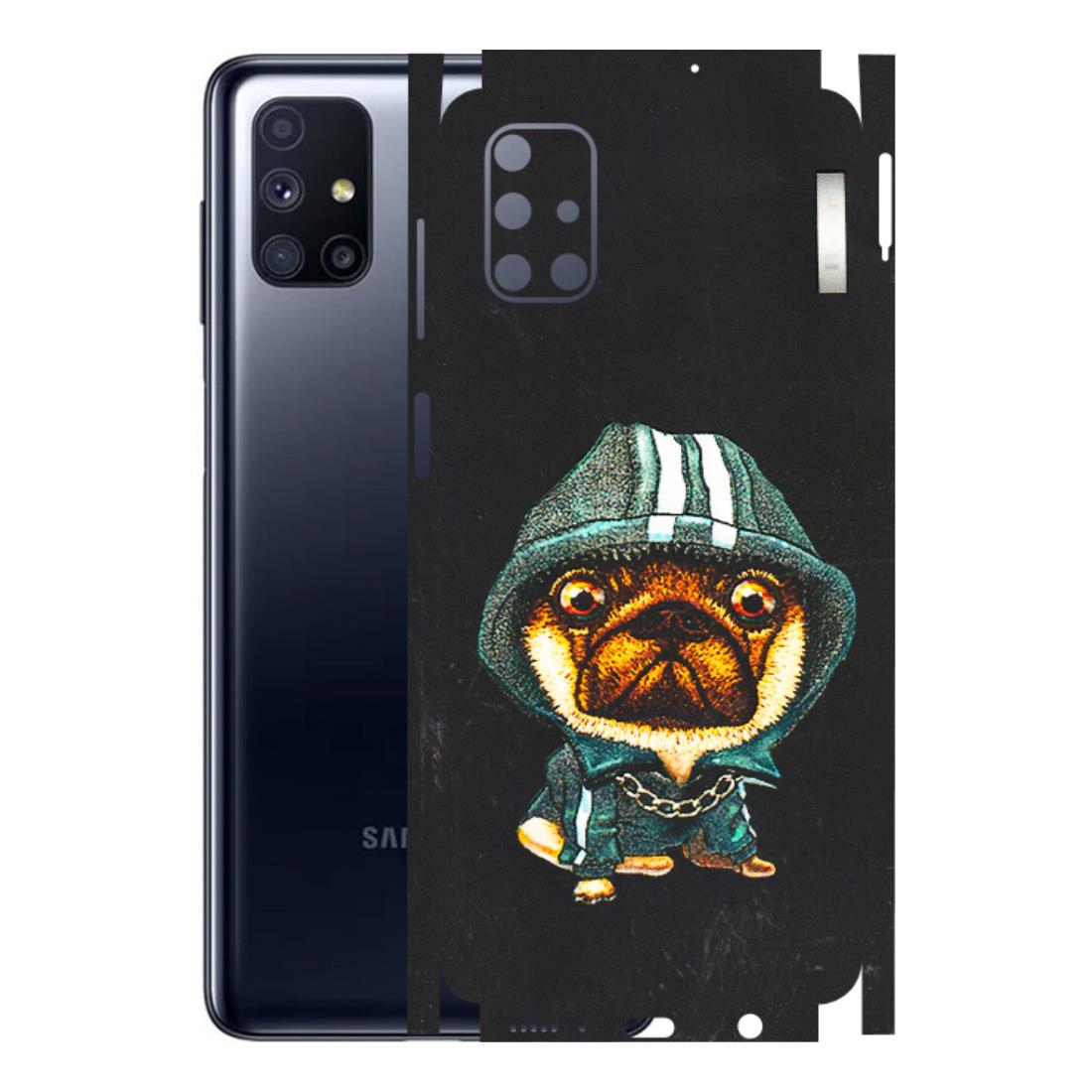 Samsung M/F/Note/Flip and C Phone Skins (All Models) - Puppy N Hoodie - 3D Embossed Finish (L-90) Samsung Galaxy M51