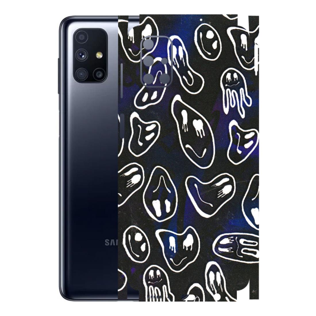 Samsung M/F/Note/Flip and C Phone Skins (All Models) - Distorted Smileys - 3D Embossed Finish (L-92) Samsung Galaxy M51