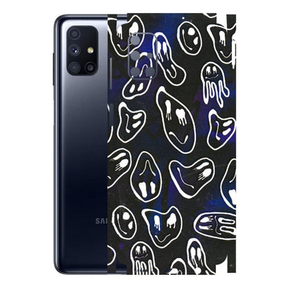 Samsung M/F/Note/Flip and C Phone Skins (All Models) - Distorted Smileys - 3D Embossed Finish (L-92) Samsung Galaxy M51