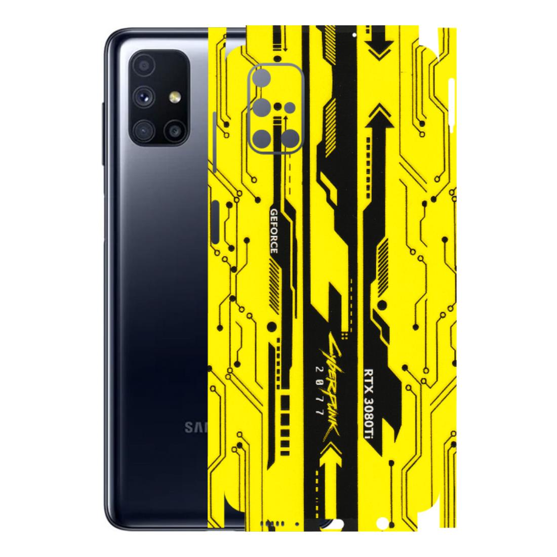 Samsung M/F/Note/Flip and C Phone Skins (All Models) - Yellow Cyberpunk - 3D Embossed Finish (L-93) Samsung Galaxy M51