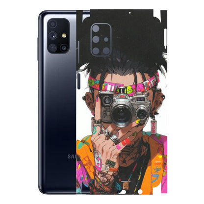 Samsung M/F/Note/Flip and C Phone Skins (All Models) - Camera Lover Girl - Matte Finish (M-09) Samsung Galaxy M51