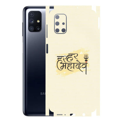 Samsung M/F/Note/Flip and C Phone Skins (All Models) - Har Har Mahadev - Matte Finish (M-10) Samsung Galaxy M51
