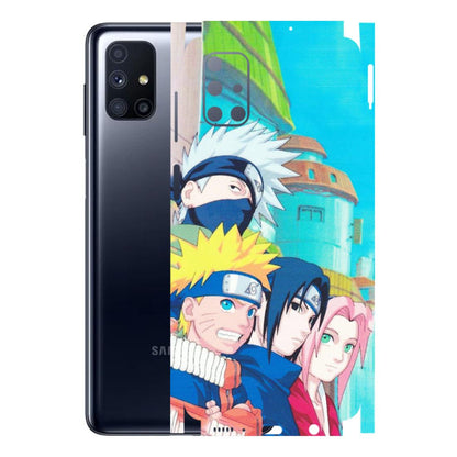 Samsung M/F/Note/Flip and C Phone Skins (All Models) - Team Minato And Kakashi - Matte Finish (M-101) Samsung Galaxy M51