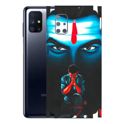 Samsung M/F/Note/Flip and C Phone Skins (All Models) - Mahakal Bhakt - Matte Finish (M-112) Samsung Galaxy M51