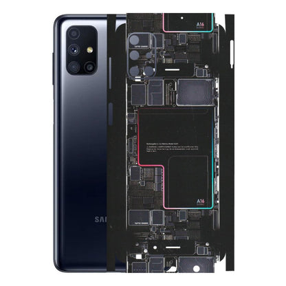 Samsung M/F/Note/Flip and C Phone Skins (All Models) - Motherboard Circuit Layout - Matte Finish (M-117) Samsung Galaxy M51