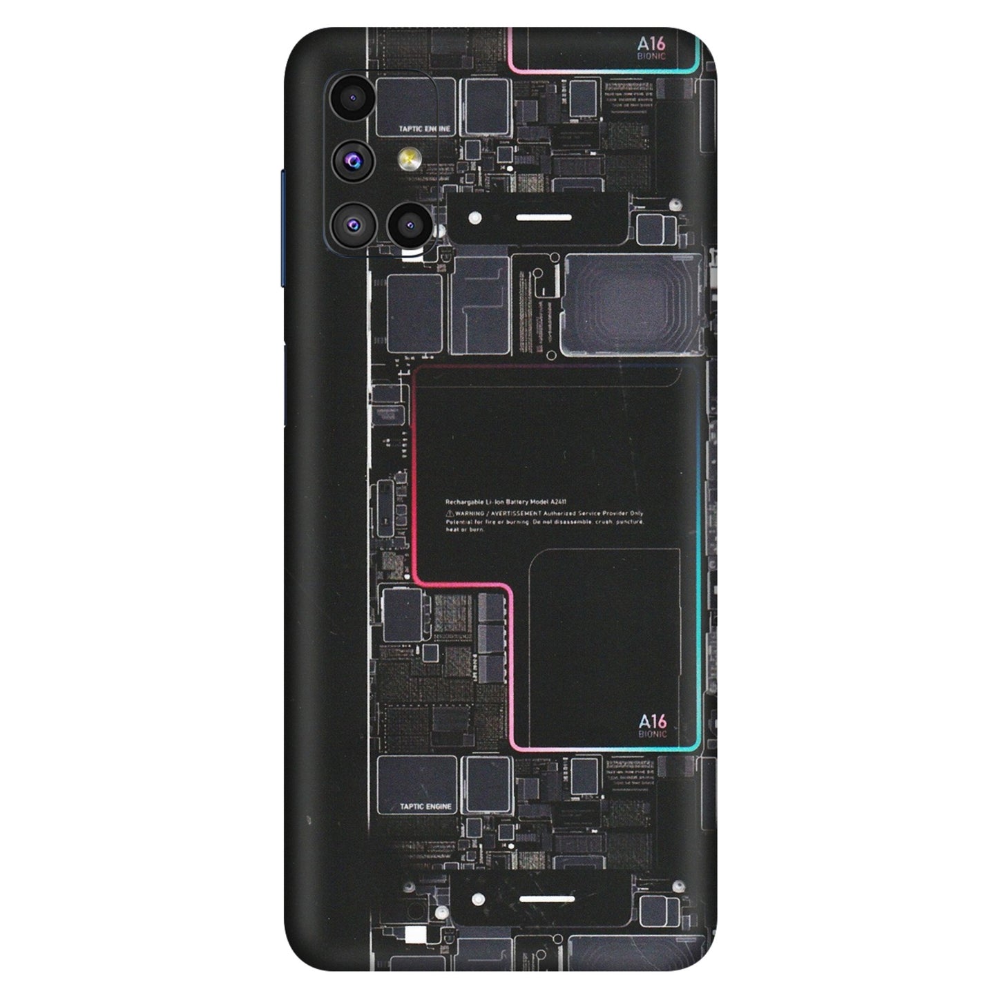 Samsung M/F/Note/Flip and C Phone Skins (All Models) - Motherboard Circuit Layout - Matte Finish (M-117) Samsung Galaxy M51
