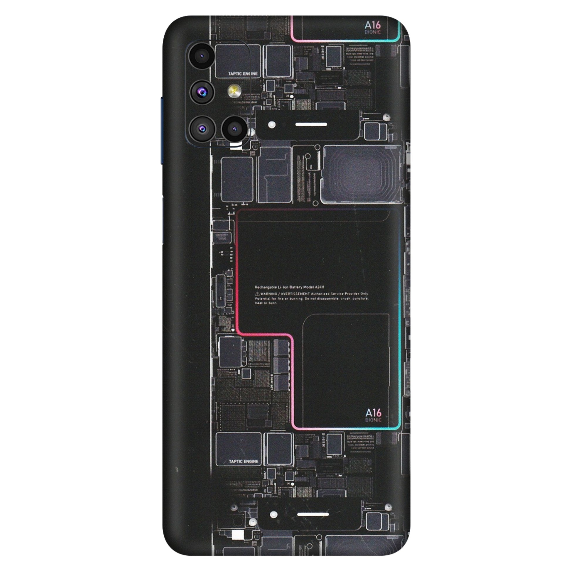Samsung M/F/Note/Flip and C Phone Skins (All Models) - Motherboard Circuit Layout - Matte Finish (M-117) Samsung Galaxy M51