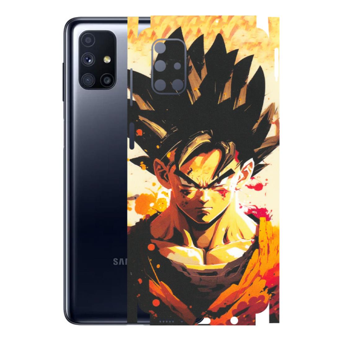 Samsung M/F/Note/Flip and C Phone Skins (All Models) - Angry Goku - Matte Finish (M-12) Samsung Galaxy M51