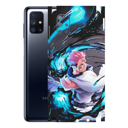 Samsung M/F/Note/Flip and C Phone Skins (All Models) - New Jujutsu Kaisen Grey Blue Anime - Matte Finish (M-127) Samsung Galaxy M51