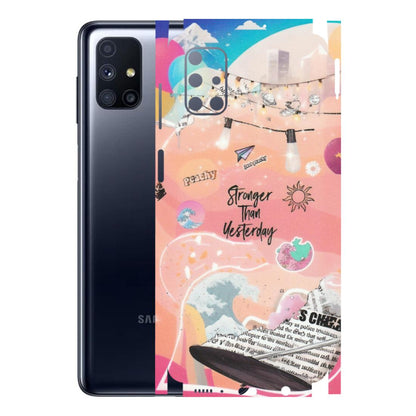 Samsung M/F/Note/Flip and C Phone Skins (All Models) - Stronger Then Yesterday - Matte Finish (M-128) Samsung Galaxy M51