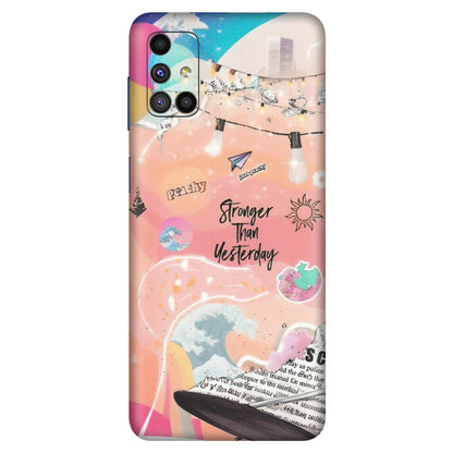 Samsung M/F/Note/Flip and C Phone Skins (All Models) - Stronger Then Yesterday - Matte Finish (M-128) Samsung Galaxy M51