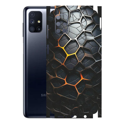 Samsung M/F/Note/Flip and C Phone Skins (All Models) - New Abstract Graphite Tiles - Matte Finish (M-130) Samsung Galaxy M51