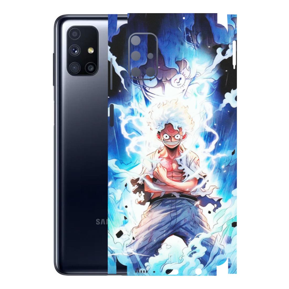 Samsung M/F/Note/Flip and C Phone Skins (All Models) - Blue Thunder Luffy Anime - Matte Finish (M-132) Samsung Galaxy M51