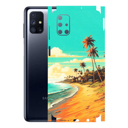 Samsung M/F/Note/Flip and C Phone Skins (All Models) - Miami Beach - Matte Finish (M-136) Samsung Galaxy M51