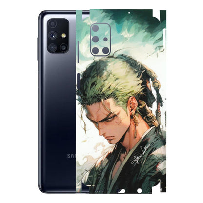 Samsung M/F/Note/Flip and C Phone Skins (All Models) - New Roronoa Zoro One Picece Anime - Matte Finish (M-140) Samsung Galaxy M51