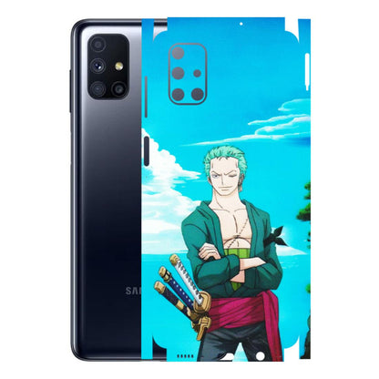 Samsung M/F/Note/Flip and C Phone Skins (All Models) - Cool Swordman Zoro Anime - Matte Finish (M-143) Samsung Galaxy M51