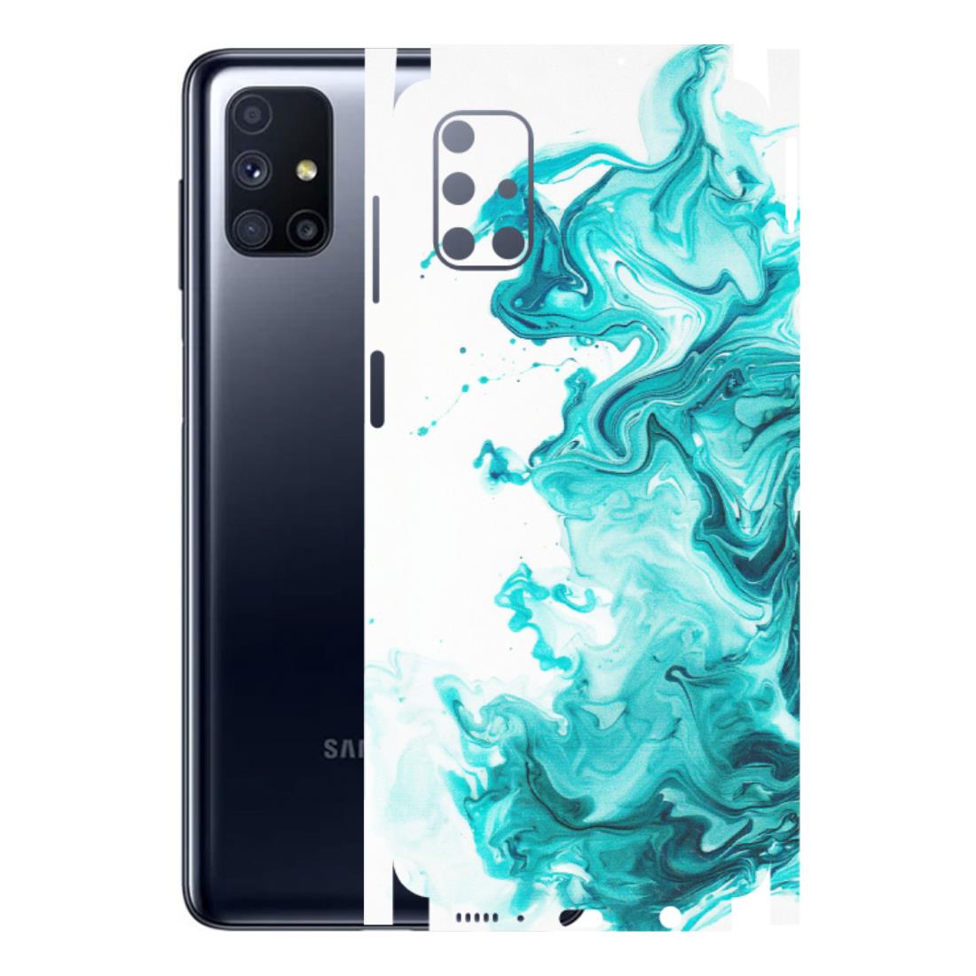 Samsung M/F/Note/Flip and C Phone Skins (All Models) - Sky Blue Abstract Colour - Matte Finish (M-146) Samsung Galaxy M51