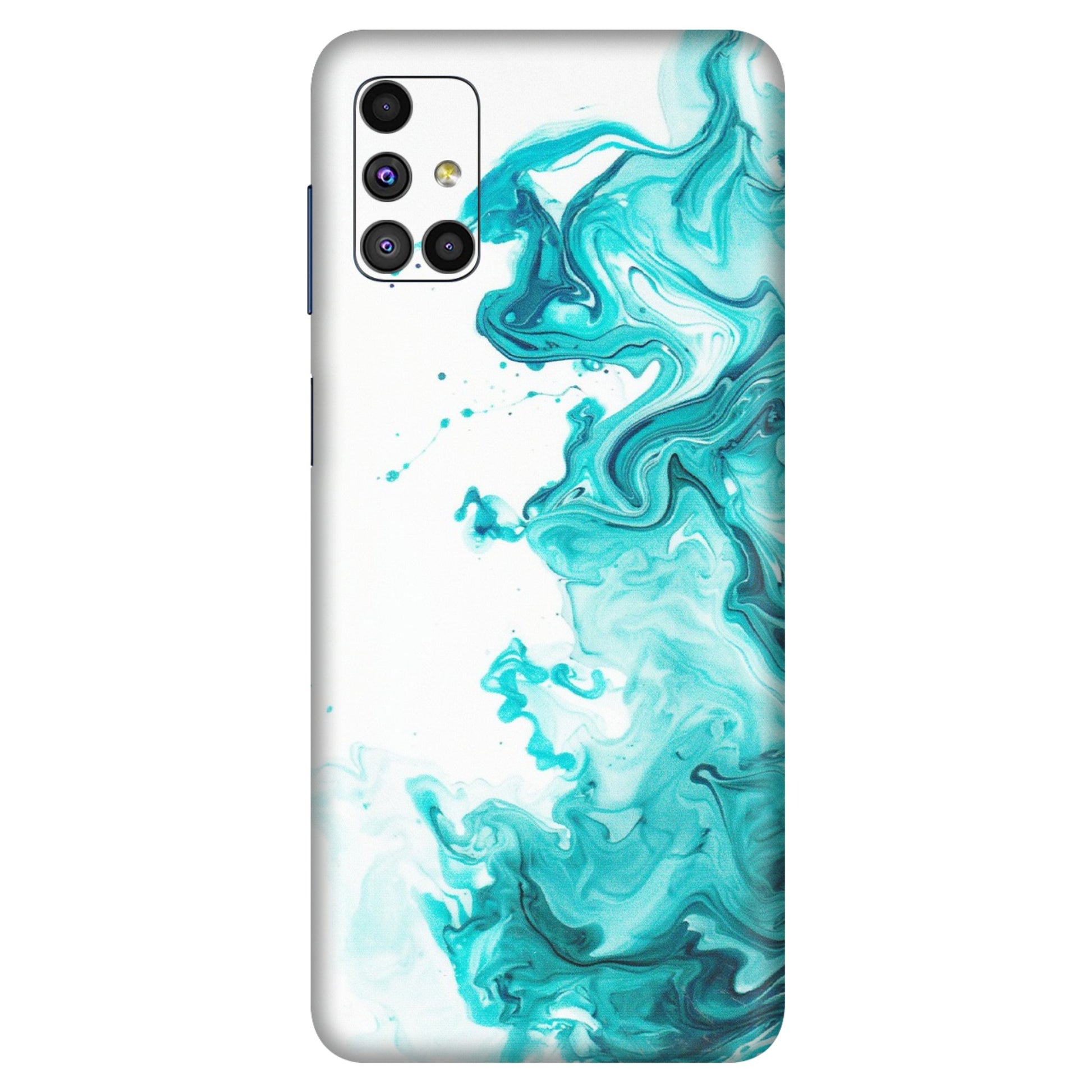 Samsung M/F/Note/Flip and C Phone Skins (All Models) - Sky Blue Abstract Colour - Matte Finish (M-146) Samsung Galaxy M51