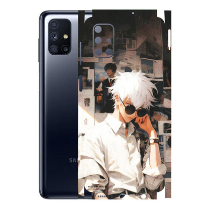 Samsung M/F/Note/Flip and C Phone Skins (All Models) - Gojo Satoru Jujustu Kaisen Anime - Matte Finish (M-156) Samsung Galaxy M51